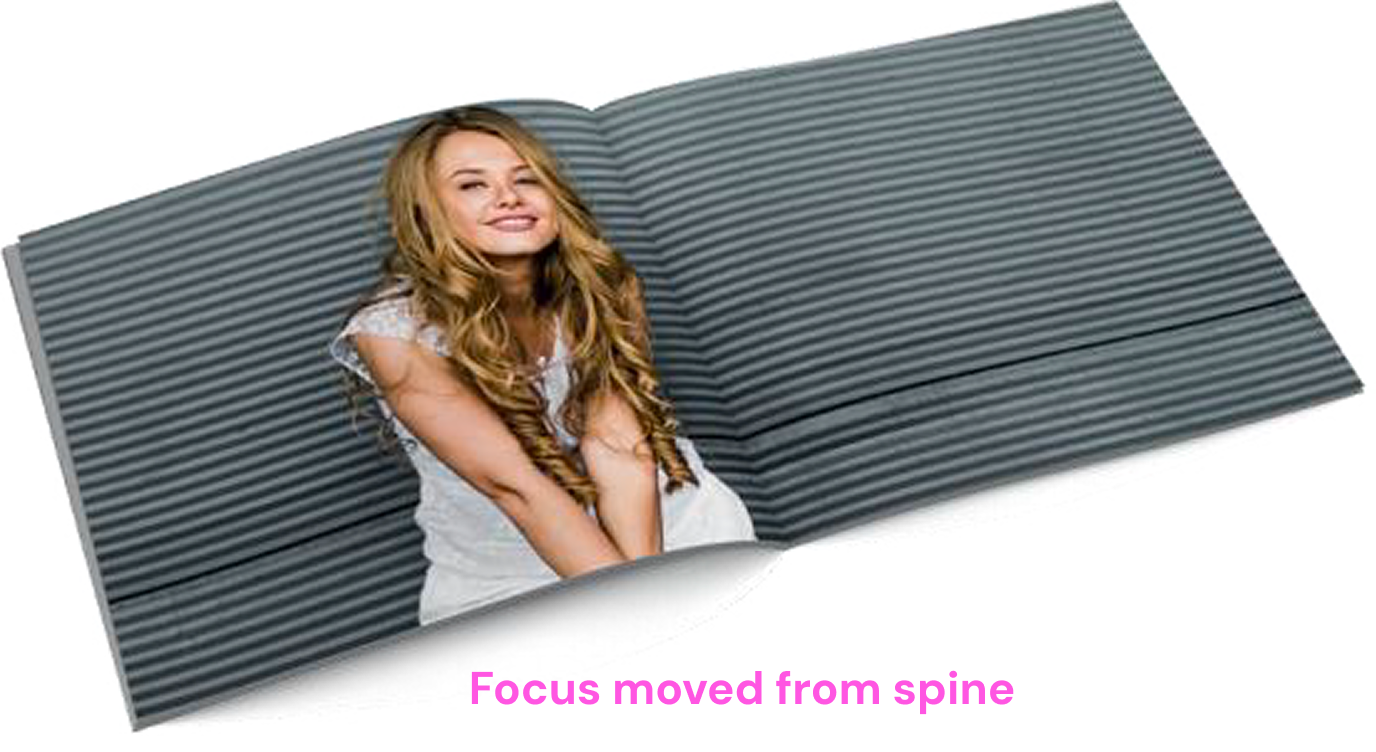 Example showing focus moved for spine